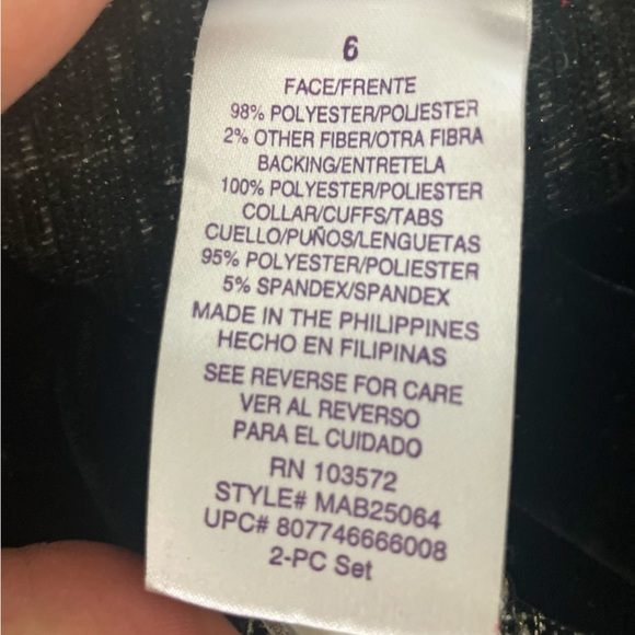 Blueberi Gold Button Up Sparkly Pleated Tweet Peplum Jacket Velvet Trim Size 6 - Picture 5 of 6